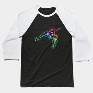 Colorful workout - Pole Fitness Baseball T-Shirt